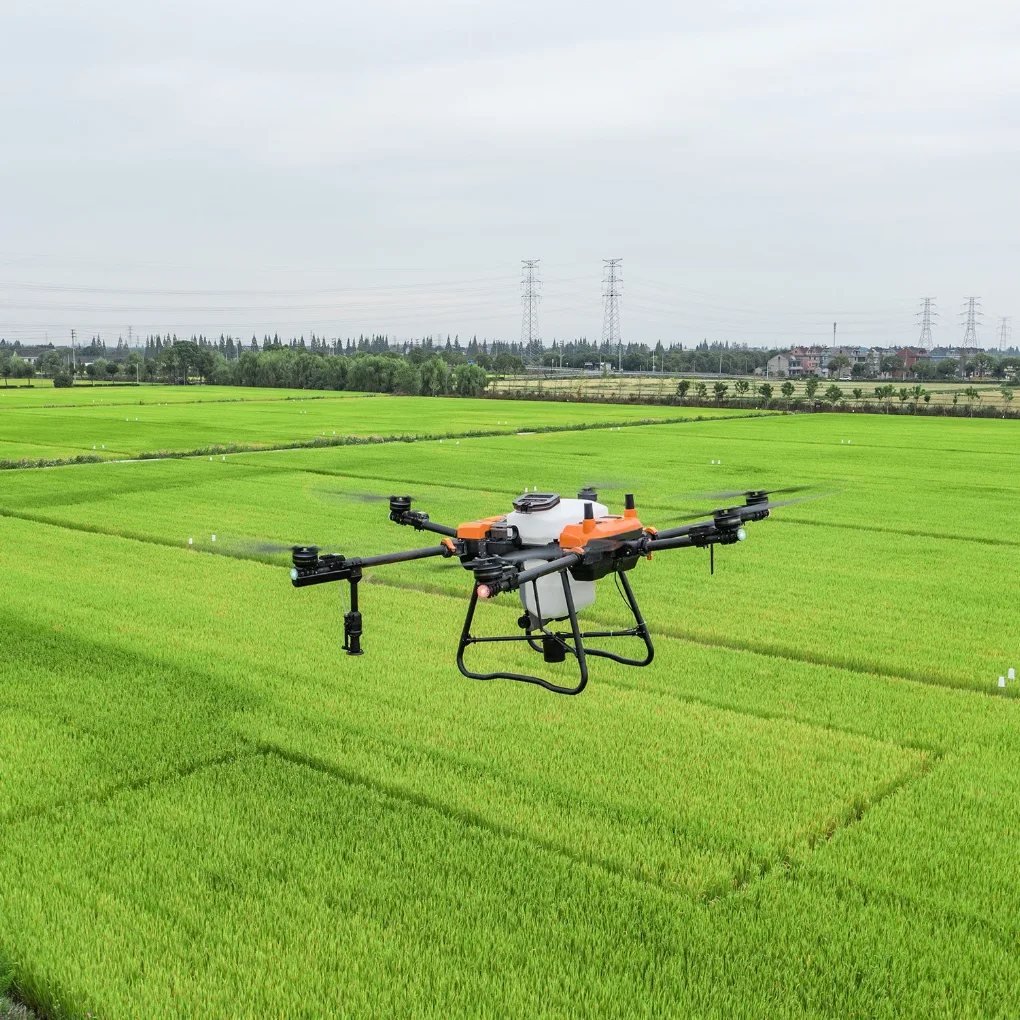Drone agrícola HD540Pro pulverizando plantação